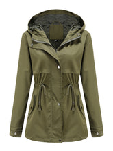 Load image into Gallery viewer, Women&#39;s Jacket Daily Going Out Fall Winter Casual Waisted Solid Color Hoodie Sporty Jacket