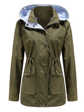 Load image into Gallery viewer, Women&#39;s Jacket Daily Going Out Fall Winter Casual Solid Color Hoodie Sporty Jacket