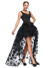 Load image into Gallery viewer, Halloween Costume Gothic Red Vintage Corset Top High Low Skirt For Women