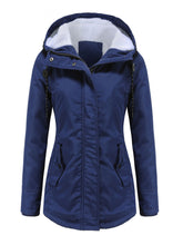Load image into Gallery viewer, Women&#39;s Parker Coat Daily Going Out Fall Winter Casual Waisted Solid Color Oversized Hoodie Coat