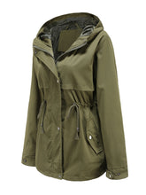 Load image into Gallery viewer, Women&#39;s Jacket Daily Going Out Fall Winter Casual Waisted Solid Color Hoodie Sporty Jacket