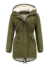 Load image into Gallery viewer, Women&#39;s Parka Coat Street Daily Winter Plush Long Coat Solid Color Oversized Fur Warm Coat