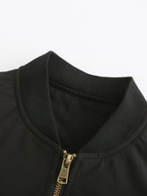 Load image into Gallery viewer, Women&#39;s Pilot Style Jacket Daily Fall Winter Casual Solid Color Stand Collar Sporty Jacket