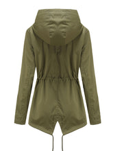 Load image into Gallery viewer, Women&#39;s Jacket Daily Going Out Fall Winter Casual Waisted Solid Color Hoodie Sporty Jacket