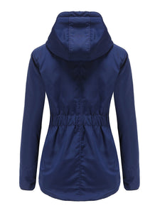Women's Parker Coat Daily Going Out Fall Winter Casual Waisted Solid Color Oversized Hoodie Coat