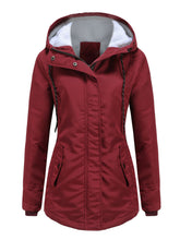 Load image into Gallery viewer, Women&#39;s Parker Coat Daily Going Out Fall Winter Casual Waisted Solid Color Oversized Hoodie Coat