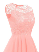 Load image into Gallery viewer, Chiffon Off Shoulder Wedding High Low Hem Prom Dress