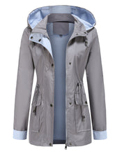 Load image into Gallery viewer, Women&#39;s Jacket Daily Going Out Fall Winter Casual Solid Color Hoodie Sporty Jacket