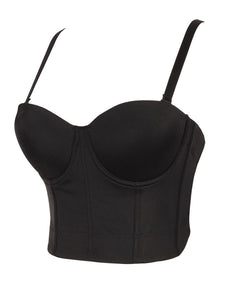Solid Color Corset Camisole Top