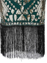 Load image into Gallery viewer, 6 Colors Short Sleeve 1920s Sequined Flapper Dress
