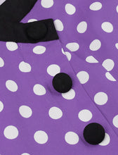 Load image into Gallery viewer, Minnie 1950s Polka Dot Cap Sleeve Vintage Swing Dress