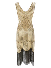 Load image into Gallery viewer, 2 Colors 1920s Sequined Flapper Gatsby Dress