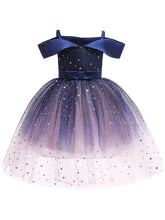 Load image into Gallery viewer, Kids Little Girls&#39; Dress Princess Off Shoulder Birthday Christening Dress