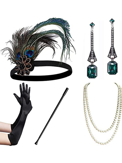 1920s Flapper Gatsby Costume Accessories Set