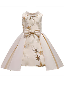 Kids Little Girls' Dress Star Birthday Christening Dress