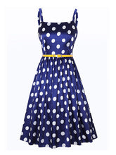Load image into Gallery viewer, Polka Dot Printed Party 2 Piece 1950S Vintage Dress Set