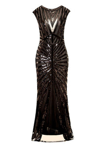 1920S Sequin Gatsby Maxi Dress