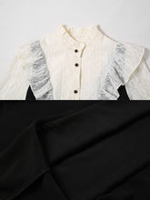 Load image into Gallery viewer, White Lace Shirt Fake Two-Piece Fishtail Dress