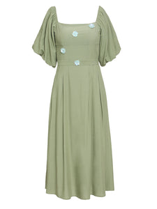 Green The Wonderful Wizard of Oz Flowers Vintage Swing Dress With Ribb Jolly Vintage Green The Wonderful Wizard of Oz Flowers Vintage Swing Dress With Ribb Jolly Vintage