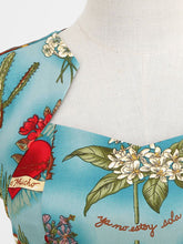 Load image into Gallery viewer, Floral  Queen Collar 1960S Bodycon Dress