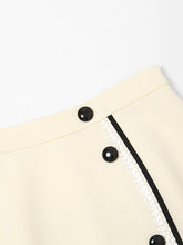 Load image into Gallery viewer, 2PS Apricot 1950S Vintage Classic Top And High Waist Skirt Suit