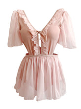 Load image into Gallery viewer, Pink Fariy Ruffles Ballet Vintage One Piece Swimwear