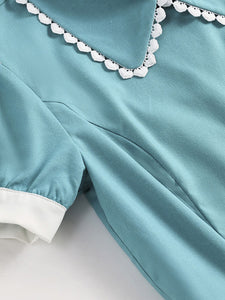 Lake Blue Peter Pan Collar 1950S Dress With Pockets