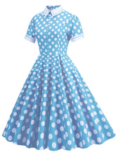 Load image into Gallery viewer, Polka Dots Peter Pan Collar 1950S Dress With Pockets
