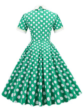 Load image into Gallery viewer, Polka Dots Peter Pan Collar 1950S Dress With Pockets