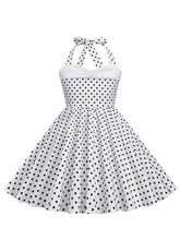 Load image into Gallery viewer, Kids Little Girls&#39; Dress Halter Polka Dot Cotton 1950S Vintage Dress