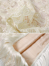 Load image into Gallery viewer, Apricot Sweet Heart Collar Lace Fringed 1920S Vintage Dress Party Dress