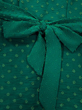 Load image into Gallery viewer, Dark Green Crew Neck Long Sleeve 1950S A Line Vintage Dress With Belt