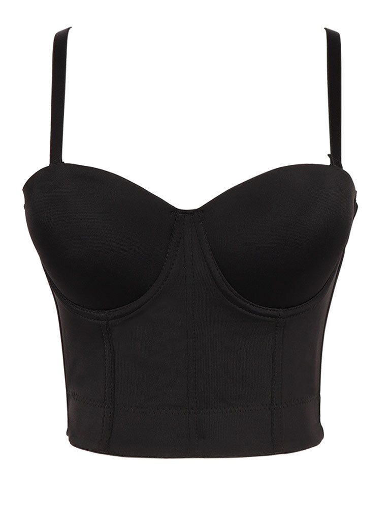 Solid Color Corset Camisole Top