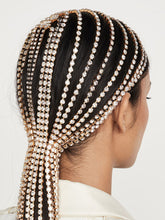 Load image into Gallery viewer, Vintage Rhinestone Hair Chain Long tassel Headband Hair Jewelry for Women