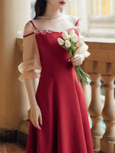 Load image into Gallery viewer, Ballet Cold Shoulder Vintage Little Black Dress
