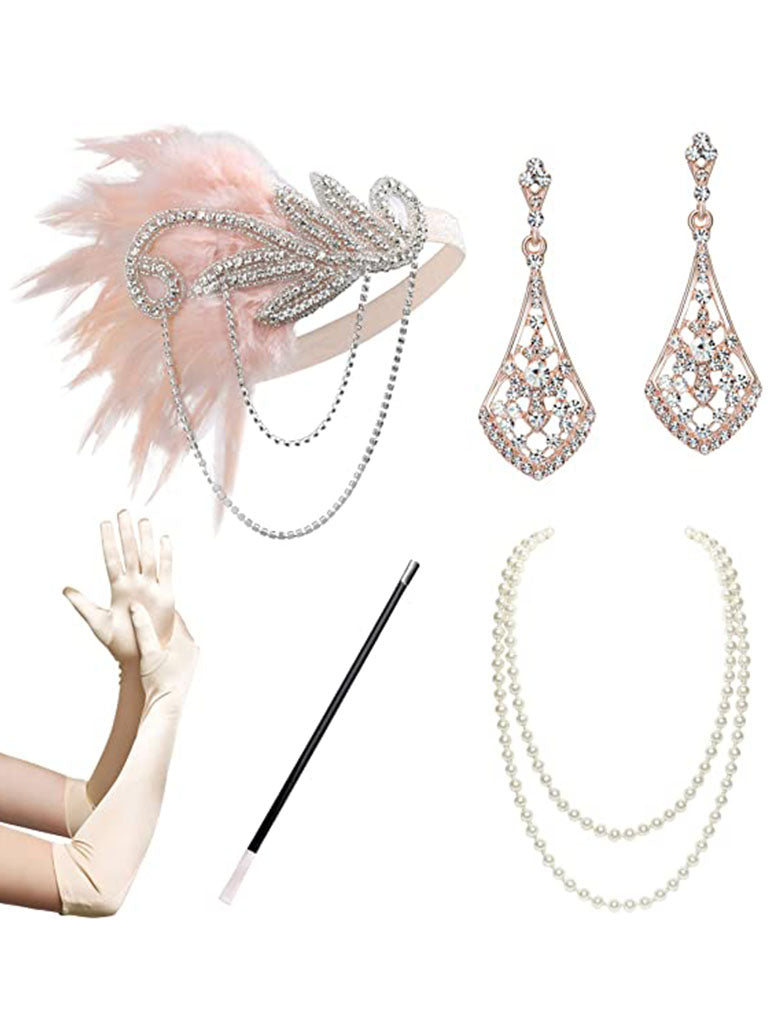 1920s Flapper Gatsby Costume Accessories Set – Jolly Vintage