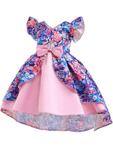 Load image into Gallery viewer, Kids Little Girls&#39; Dress Floral Print Birthday Christening Dress