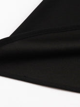Load image into Gallery viewer, Red Flower Semi Sheer 1950S Swing Vintage Black Dress