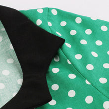 Load image into Gallery viewer, Cotton High Waist Polka Dots 1950s Vintage Dress