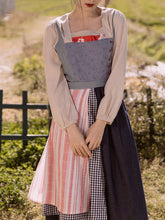 Load image into Gallery viewer, Square Collar Cottagecore Long Sleeve Vintage 1950S Swing Dress