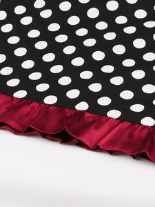 Polka Dots 1950S Vintage Sleeveless Swing Dress