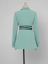 Load image into Gallery viewer, Green Long Sleeve 1950S Vintage Blazer Skirt Suit