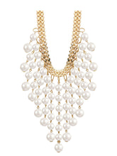 Load image into Gallery viewer, 1950S Plastic Pearl Fringe Vintage Party Women&#39;s Necklace