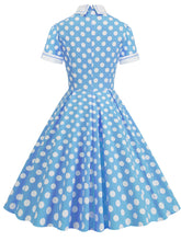 Load image into Gallery viewer, Polka Dots Peter Pan Collar 1950S Dress With Pockets