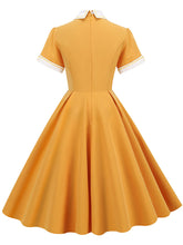 Load image into Gallery viewer, Solid Color Peter Pan Collar 1950S Dress With Pockets