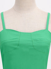 Load image into Gallery viewer, Green Strap Sleeveless 1950S Vinatge Dress
