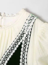Load image into Gallery viewer, White 1950S Vintage Lace Puff Sleeve Bodycon Dress