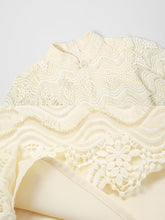 Load image into Gallery viewer, Green Heavy Lace Fabric Embroidered Tassel 1940S Vintage Dress