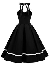 Load image into Gallery viewer, Solid Color Halter Backless 1950S Vintage Swing Dress