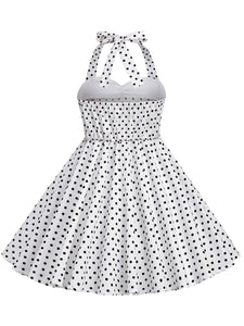 Kids Little Girls' Dress Halter Polka Dot Cotton 1950S Vintage Dress